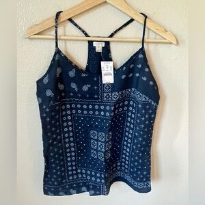 NWT J Crew size 00 100% linen tank
